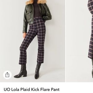Urban Outfitters Lola plaid flare pants